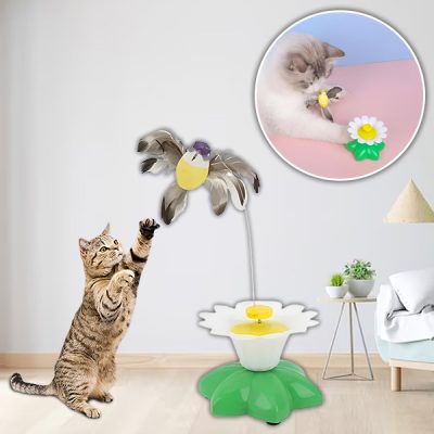 Elektryczny Ptak Zabawka Aktywizująca dla Kota | BIRDIETOY