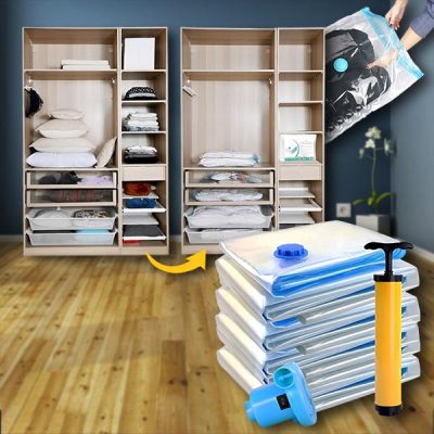 Oszczędzaj miejsce i utrzymuj świeżość ubrań – Łatwe przechowywanie próżniowe! (7 SZT.) | VACKBAGS