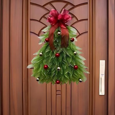 Ręcznie robiona girlanda świąteczna w kształcie choinki | TREEWREATH
